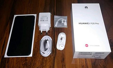 HUAWEI P20 PRO DUAL SIM BLACK IN THE BOX ( TRADE INS WELCOME) 