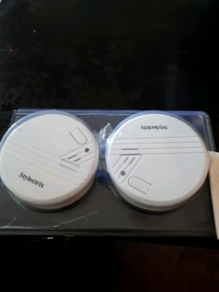 Stylectrix Smoke Detector Alarm twin pack 