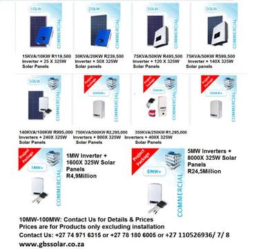 COMMERCIAL SOLAR SYSTEM PACKAGES FROM 15KVA TO MW+ 