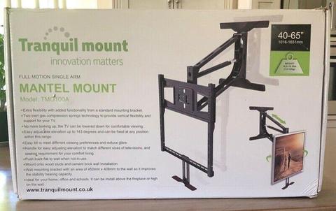 TV Mount Pull Down over Fireplace Brand New 