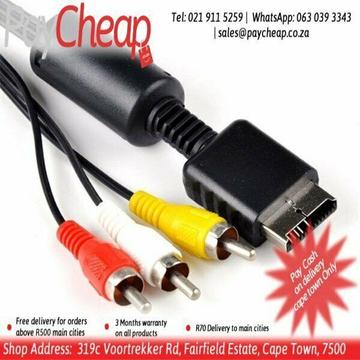 2m AV Cable/TV Video Cable for PlayStation 3 PS3 