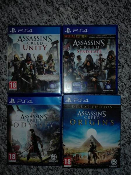 Assassins Creed Ps4 games for sale 