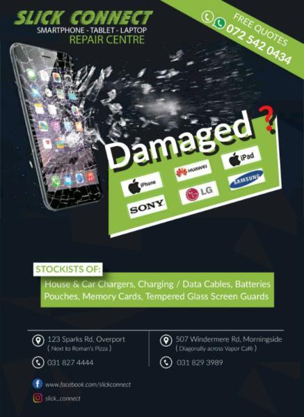 Samsung Smartphone,Tablet&Laptop Screen Replacement,etc. @ Slick Connect 