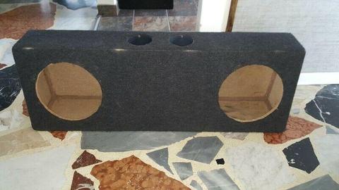 12 inch double subwoofer box 
