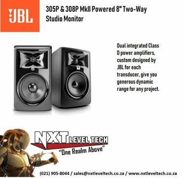 JBL 305P and 308P MkII 8 Inch Powered Studio Monitors with FULL 12 Month Warranty 