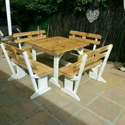 Wooden benches 