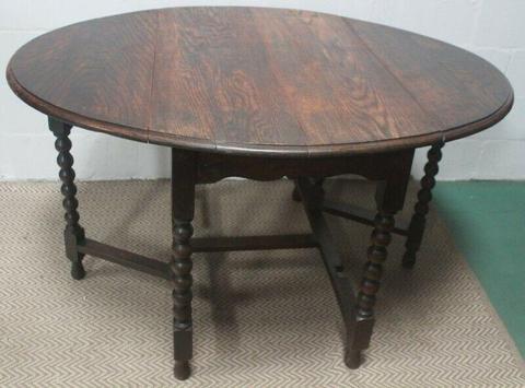 Antique Oak Gate-leg Table - R2,950.00 