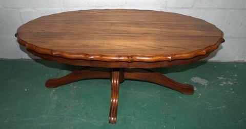 Stinkwood Oval Coffee Table - R1,950.00 