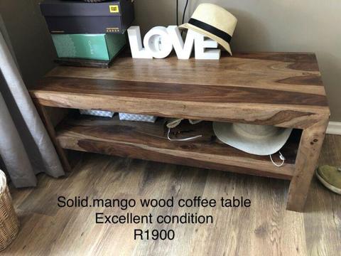 Solid Mango wood coffee table  