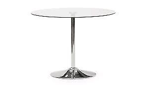 Round Glass top dinning table 96cm by 96cm  