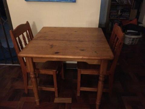 Pine Table and chairs 