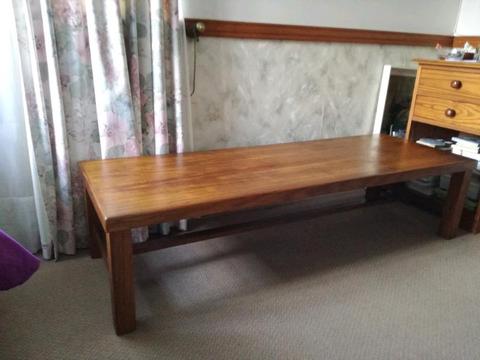 Solid wood Kiaat coffee table 