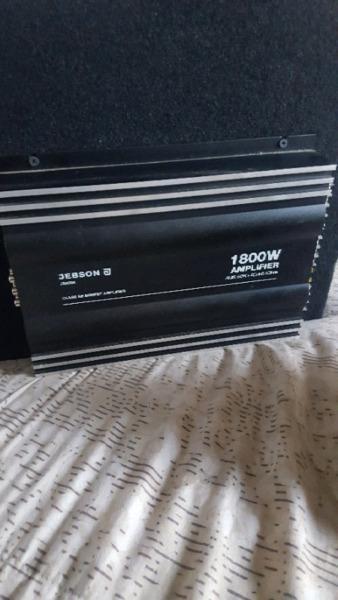 Jebson 1800w Amplifier with sub 