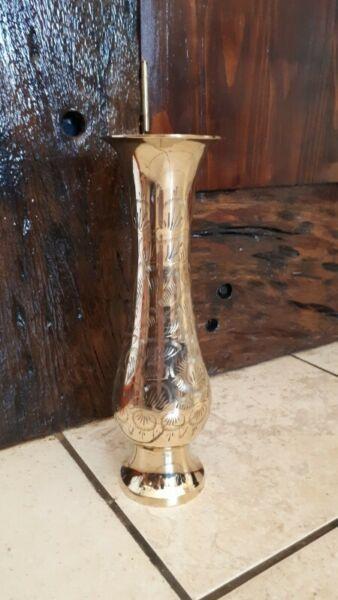 Antique vintage brass vase 