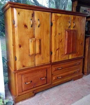 Mini wardrobe and chest of drawers cabinet 