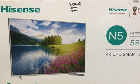 Tv’s Dealer: HISENSE 58” METAL FRAME SMART 4K ULTRA HD LED NEW WITH WARRANTY  