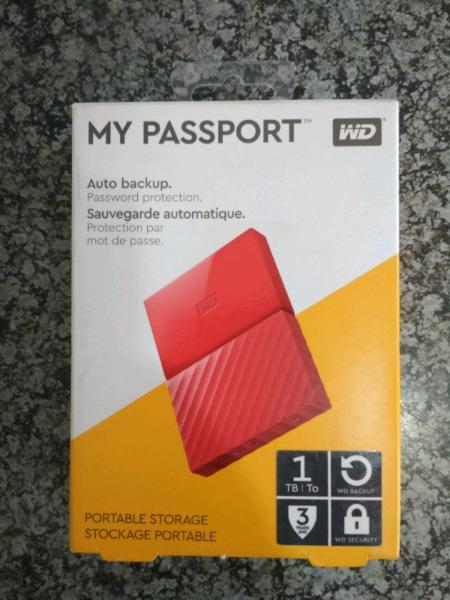 Brand New My Passport WD 1TB still Sealed 