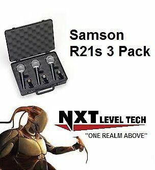 Samson R21S 3Pack Dynamic Mic Set 