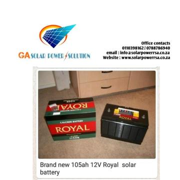 2018 Brand new Royal 105AH deep cycle batteries on special 