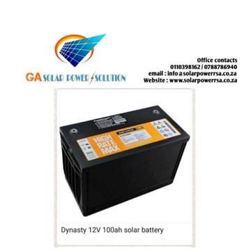 100ah 12V Dynasty GEL battery 