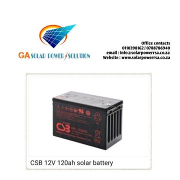 100ah 12V CSB GEL battery 