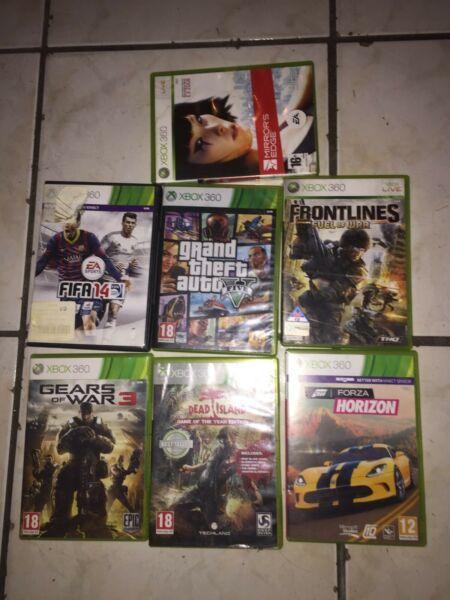 Selling 7 xbox 360 games  