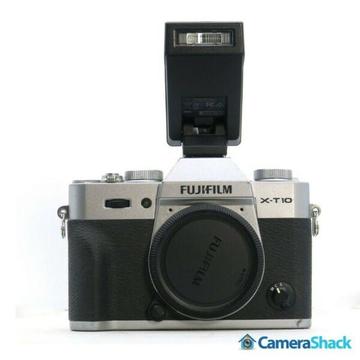 Fujifilm X-T10 Mirrorless Camera with Fujifilm EF-X8 Flash 