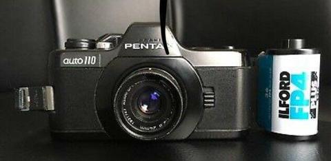 Pentax Auto 110 micro slr. Vintage Spy camera size  