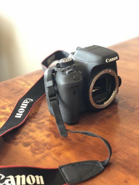 CANON EOS 750D camera + 3 lenses + accessories  