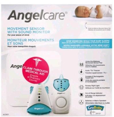 Angelcare Movement Sensor with Sound Monitor R900 neg 