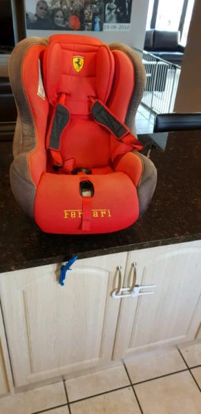 Ferrari car seat in good condition !! Bargain 