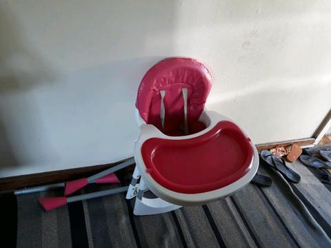 Two level high chair 