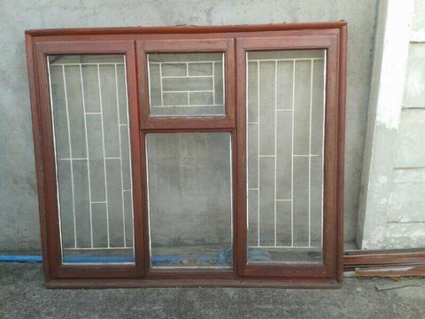 Windows x 2 made from Mahogany Wood 