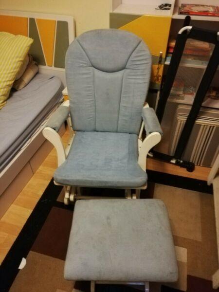 Glider chair and ottoman 