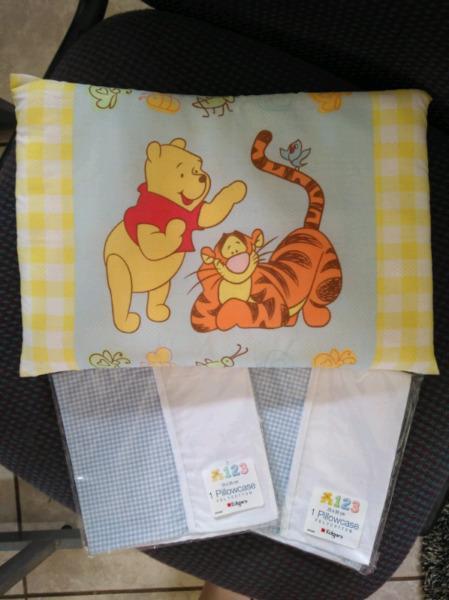 Baby pillow and 3 pillow cases 