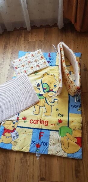 Price Reduced: Winnie the Pooh Baby Bedding Set (like new) 