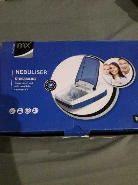 Mx Nebuliser streamline compressor unit with complete nebuliser kit brand new 