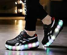 Wheely Heely light-up sneakers with double wheels plus USB rechargeable  
