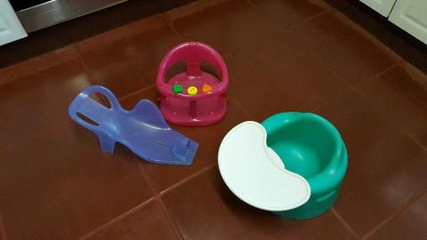 Bumbo Seat and bath seats for sale 