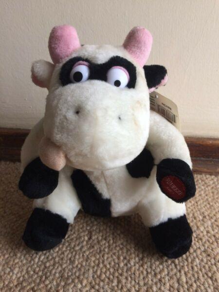 Fluffy toy cow 