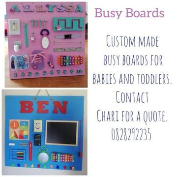 Custom made busy boards 