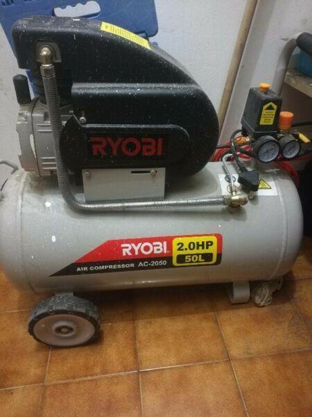 RYOBI 50l 2HP AIR COMPRESSOR 
