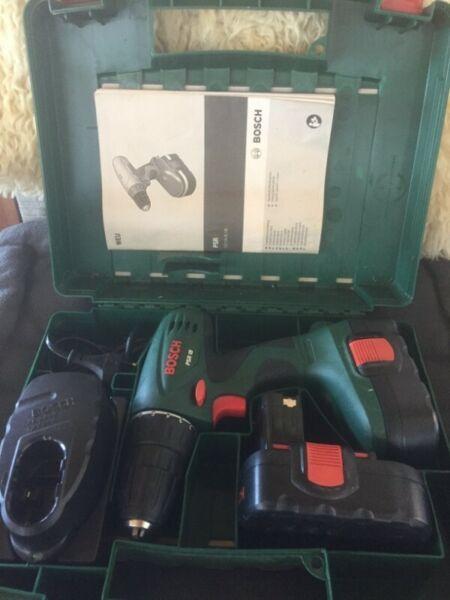 Bosch Cordless PSR 18 Drill as new 