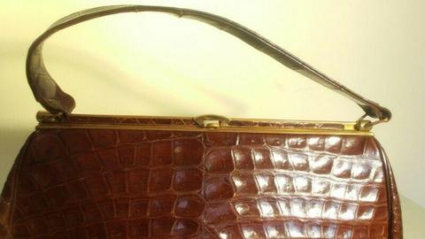 Genuine Crocodile Leather Handbag 