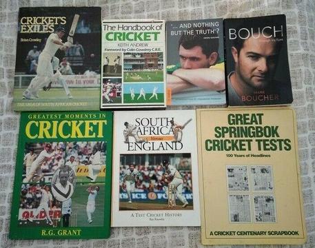 Collection of 7 Cricket Related Books for Only R200 
