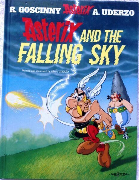 Three Asterix books - Falling Sky, Class Act, Great Divide - Hardcovers 