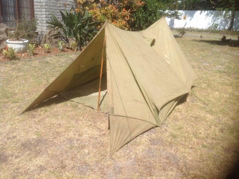 Vintage Movie Prop One Person Tent(6footx6foot) with Groundsheet. R300. 