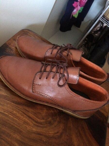 Genuine leather shoes size 4 