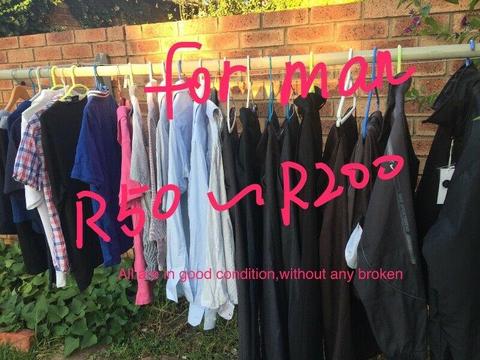 second hand clothes and shoes for sale.not bulk just a small family 