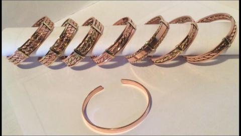 Copper Health bracelets. 